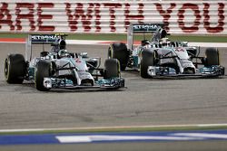 Lewis Hamilton, Mercedes AMG F1 Team and Nico Rosberg, Mercedes AMG F1 Team 06
