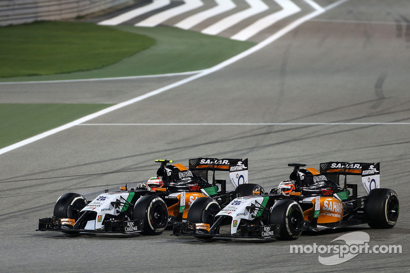 Sergio Perez, Sahara Force India, e Nico Hulkenberg, Sahara Force India  06