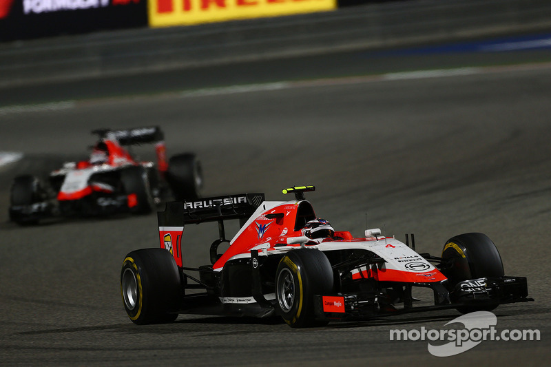 Max Chilton, Marussia F1 Takımı MR03 ve takım arkadaşı Jules Bianchi, Marussia F1 Takımı MR03