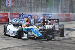 Simon Pagenaud, Schmidt Peterson Hamilton Motorsports Honda, crasht