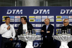Bernd Schneider, Frank Biela, Volker Strycek and Hans Werner Aufrecht, Team Chef HWA, ITR President