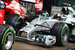Nico Rosberg, Mercedes AMG F1 W05, in parc ferme