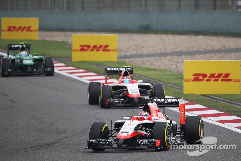 Jules Bianchi, Marussia F1 Takımı MR03 ve takım arkadaşı Max Chilton, Marussia F1 Takımı MR03