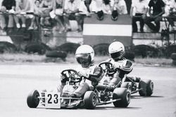 Terry Fullerton leads Ayrton Senna at Lido de Jesolo