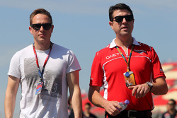 Adam Carroll, e Dave O'Neill, Marussia F1 Team Manager