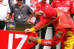 Ganador de la pole Sebastián Saavedra, KV Racing Technology Chevrolet
