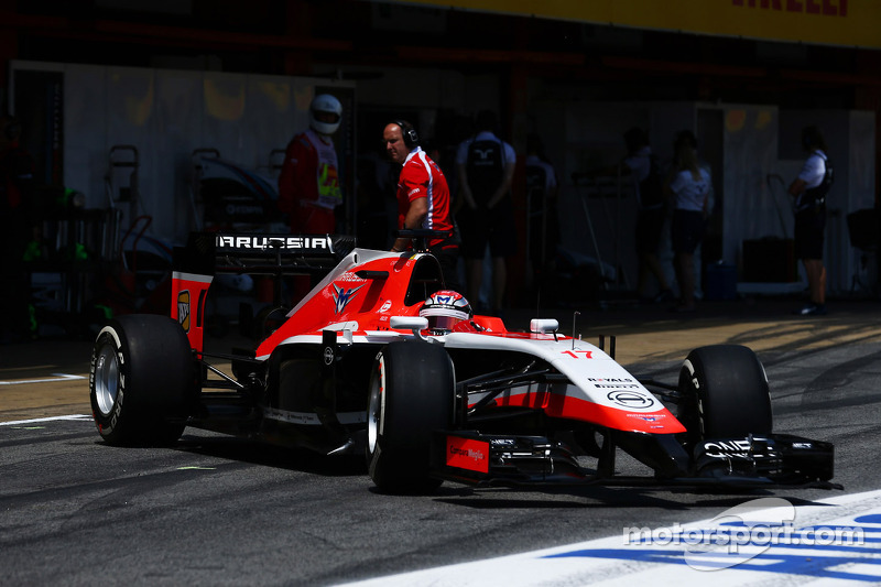Jules Bianchi, Marussia F1 Takımı MR03 pitten ayrılıyor