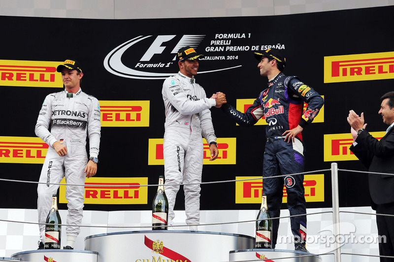 Podium: 1. Lewis Hamilton, Mercedes AMG F1; 2. Nico Rosberg, Mercedes AMG F1; 3. Daniel Ricciardo, R