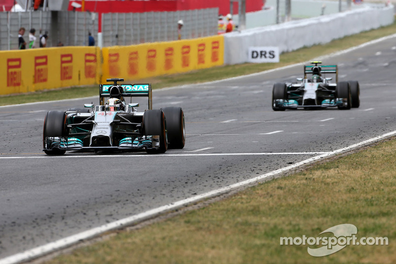 Lewis Hamilton, Mercedes AMG F1 Team en Nico Rosberg, Mercedes AMG F1 Team