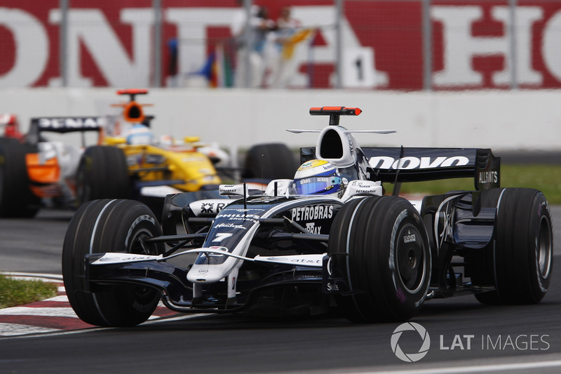 Nico Rosberg, Williams FW30 y Fernando Alonso, Renault R28