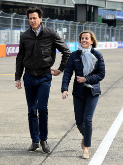Toto Wolff, Executive Director, Mercedes AMG. with Susie Wolff, founder of Dare to be Different