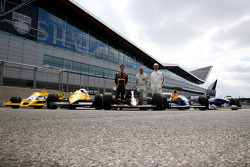 Derek Warwick, Romain Grosjean and Damon Hill