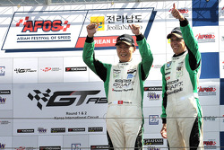 Podium for Frank Yo and Warren Luff