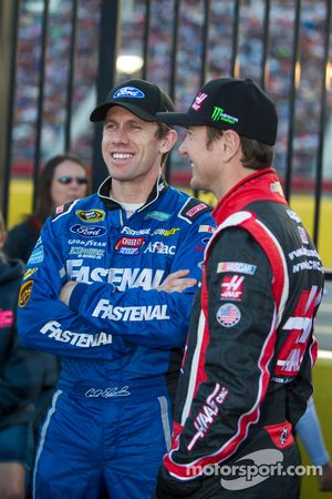 Carl Edwards and Kurt Busch