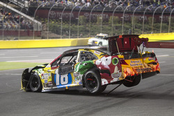 Crashed car of Kyle Busch, Joe Gibbs Racing Toyota