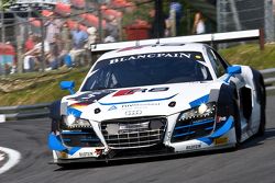 #5 Phoenix Racing Audi Club Team WRT Audi R8 LMS Ultra: Alessandro Latif, Marc Basseng