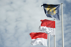 FIA and Monaco flags