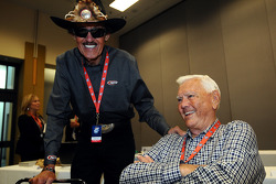 Richard Petty and Junior Johnson share a laugh before voting