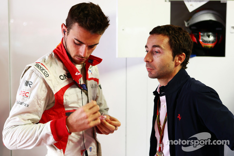 Jules Bianchi, Marussia F1 Team con Nicolas Todt, Driver Manager