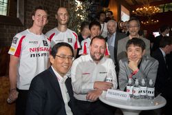 ACO President Pierre Fillon with Nissan Chief Planning Office & Executive Vice-President, Andy Palmer, NISMO President Shoichi Miyatani and NISMO Global Head of Brand, Marketing & Sales, Darren Cox