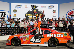 Race winner Kyle Larson