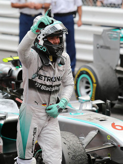 Race winner Nico Rosberg, Mercedes AMG F1 W05 celebrates in parc ferme