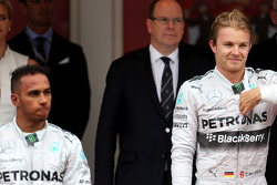 Nico Rosberg, Mercedes AMG F1 Team and Lewis Hamilton, Mercedes AMG F1 Team