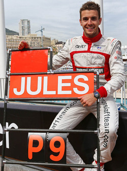 Jules Bianchi, Marussia F1 Team celebrates his and the team's first F1 points
