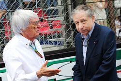 Bernie Ecclestone, con Jean Todt, Presidente de la FIA