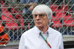 Bernie Ecclestone, on the grid