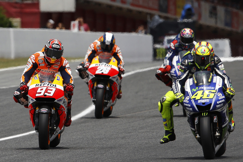 Marc Márquez y Valentino Rossi