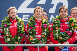 LMP1-L podium: class winners Nicolas Prost, Nick Heidfeld, Mathias Beche
