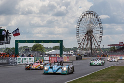 Fernando Alonso gives the start: #43 Newblood By Morand Racing Morgan - Judd: Christian Klien, Gary Hirsch, Romain Brandela