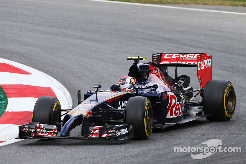 2014 год. За рулем болида Toro Rosso STR9 на пятничной тренировке