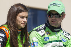 Danica Patrick and Ricky Stenhouse Jr.