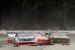 Chris Buescher and Brendan Gaughan collide