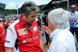 (L to R): Marco Mattiacci, Ferrari Team Principal on the grid with Bernie Ecclestone (GBR)