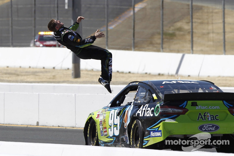 Race winner Carl Edwards, Roush Fenway Racing Ford