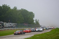 PWC Saturday Race Start with #2 CRP Racing Audi R8 LMS Ultra: Mike Skeen