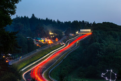 Trailing lights going up to Karussell