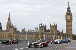 Vetture Formula E nel centro di Londra