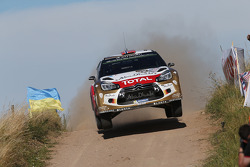 Mads Ostberg and Jonas Andersson, Citroën DS3 WRC, Citroën Total Abu Dhabi World Rally Team