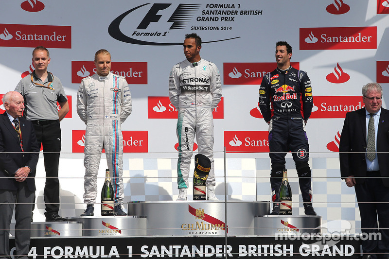 Valtteri Bottas, Williams F1 Takımı, Lewis Hamilton, Mercedes AMG F1 Takımı ve Daniel Ricciardo, Red