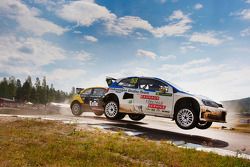 Azione di gara nel Rallycross