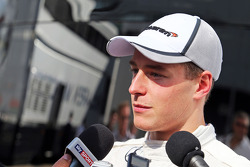 Stoffel Vandoorne, McLaren Test and Reserve Driver with the media