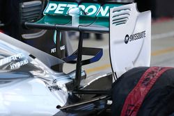 Mercedes AMG F1 W05 rear wing detail