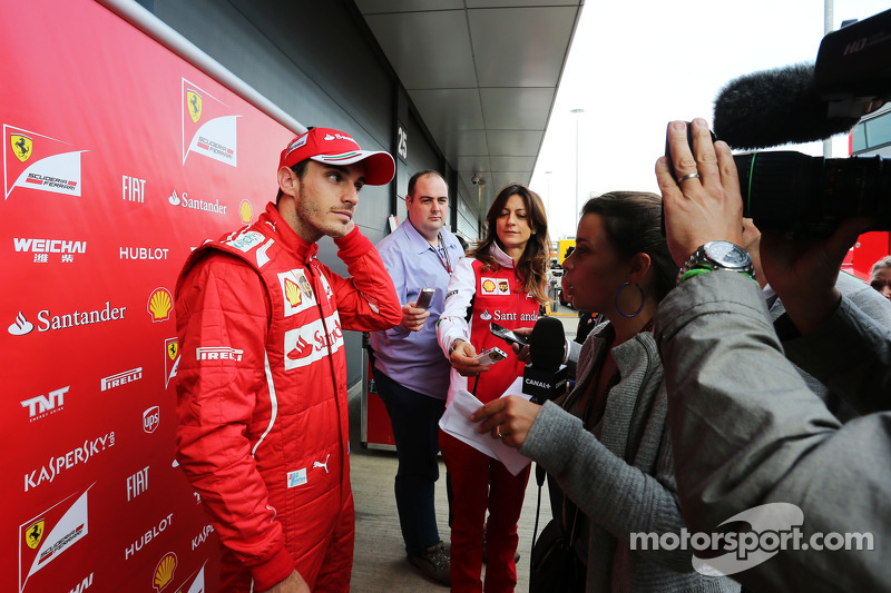 Jules Bianchi, Ferrari, pilota collaudatore con i giornalisti