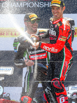 Race 1 winner Marco Melandri