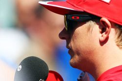 Kimi Raikkonen, Ferrari with the media