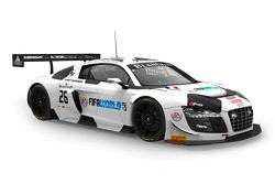 #26 Saintéloc Racing Audi R8 LMS ultra: Grégory Guilvert, Stéphane Ortelli, Edward Sandström